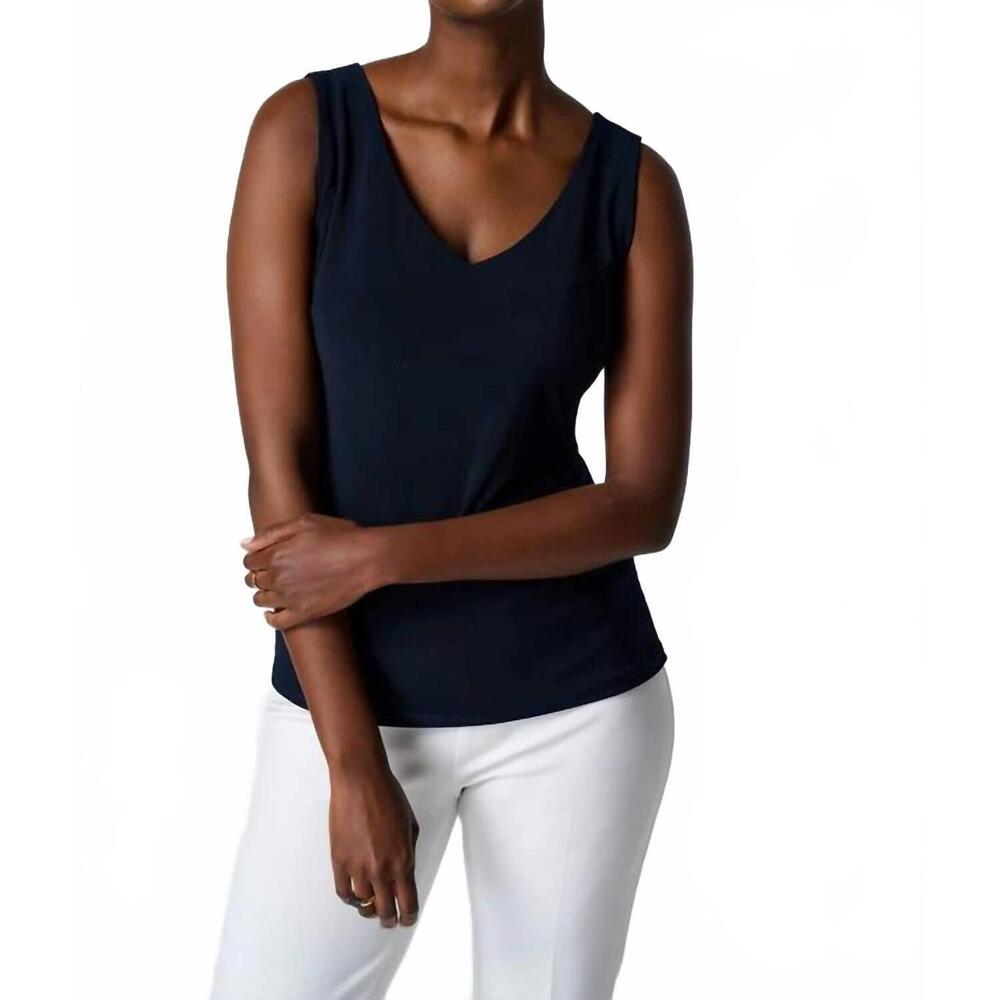 NEW JOSEPH RIBKOFF women's classic v neck camisole in navy